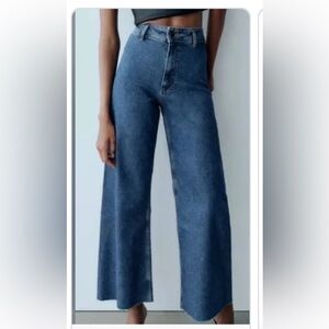 Zara marine straight jeans
